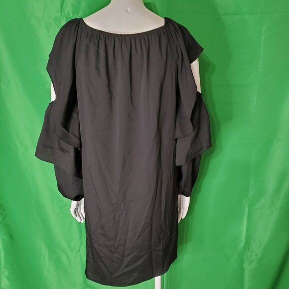 NWT Mika & Gali Black Cold Shoulder Dress - Picture 5 of 6